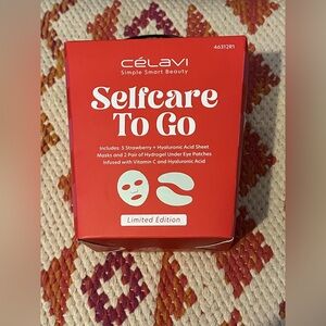 NWT Célavi Selfcare To Go K Beauty Takeout box  Limited Edition Strawberry